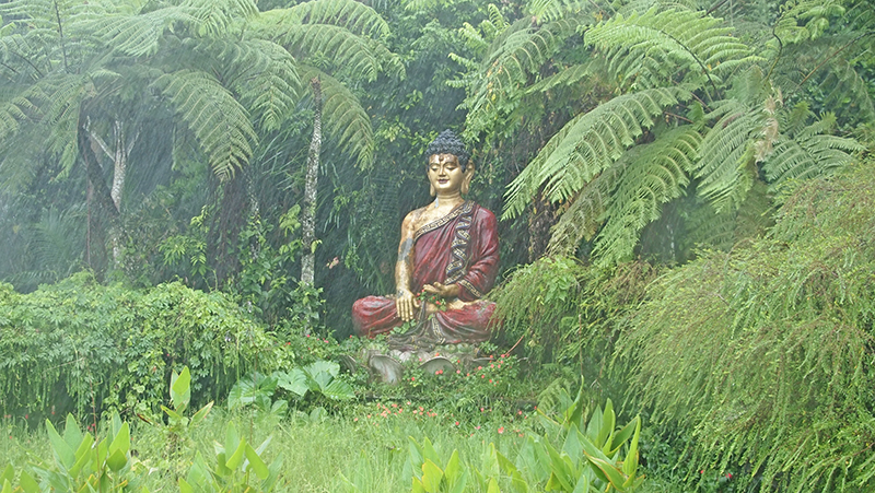 Статуя Будды в деревне Карта